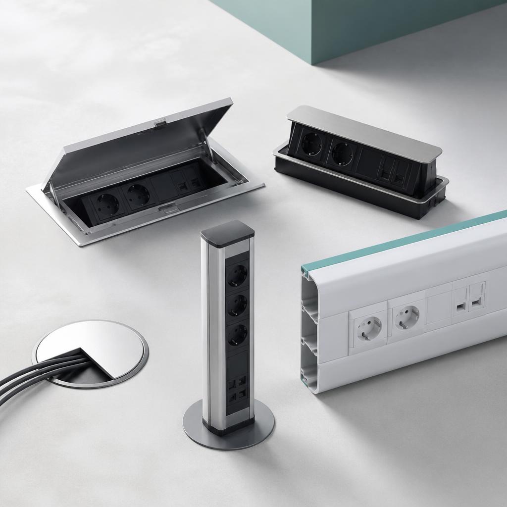 Workstation & floor power collection